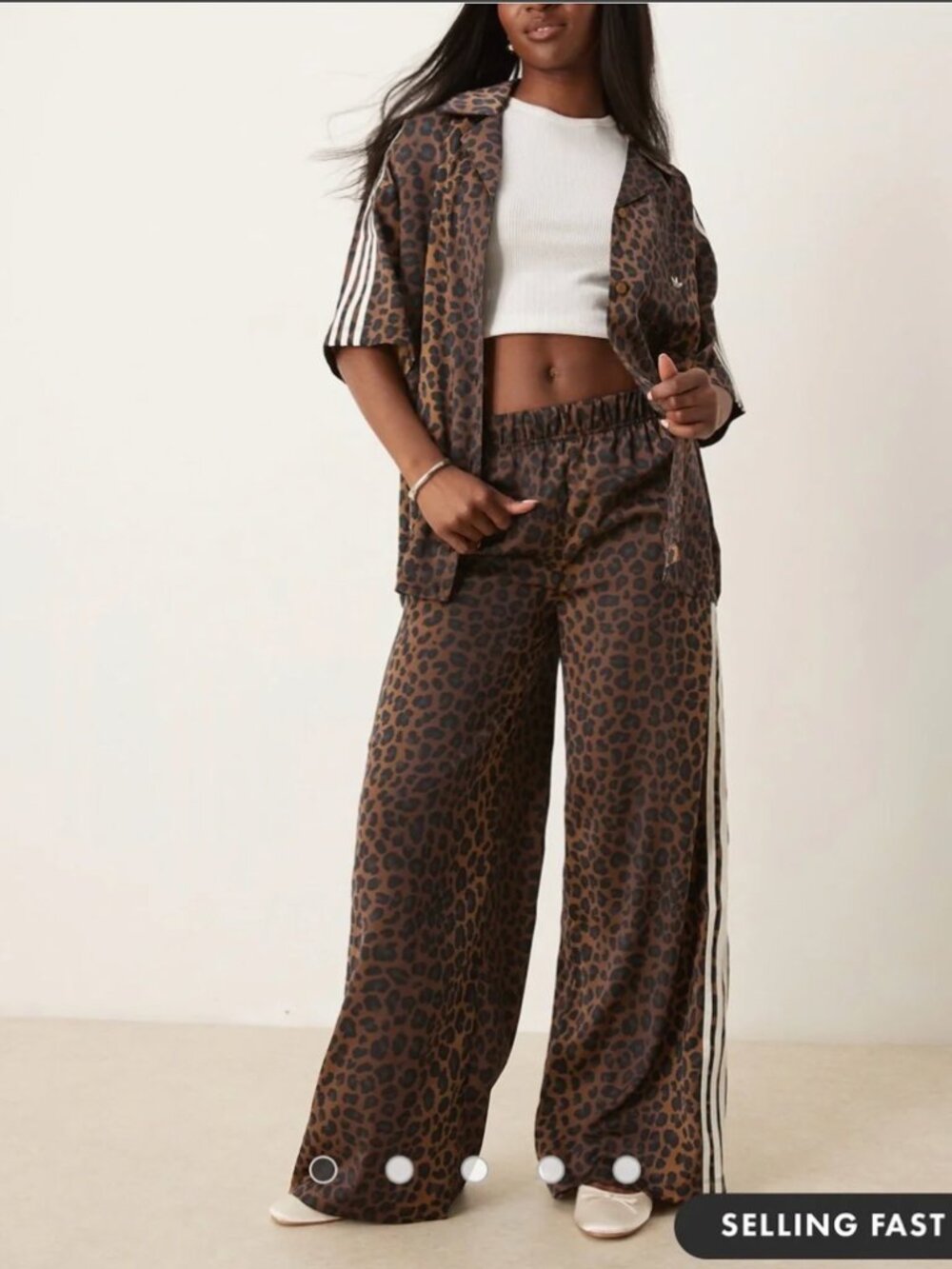 New NWT adidas Women's Leopard Firebird Track Pants XS - JW7302 - Picture 5 of 9
